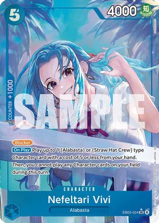 Nefeltari Vivi (024) (Alternate Art) (EB03-024) - Extra Booster: One Piece Heroines Edition Foil