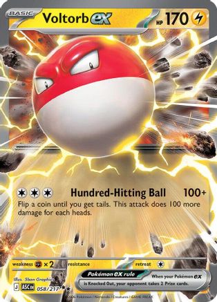 Voltorb ex (58) - ME Ascended Heroes Holofoil