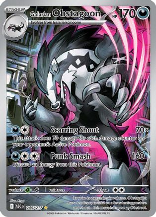 Galarian Obstagoon (245/217) - ME Ascended Heroes Holofoil