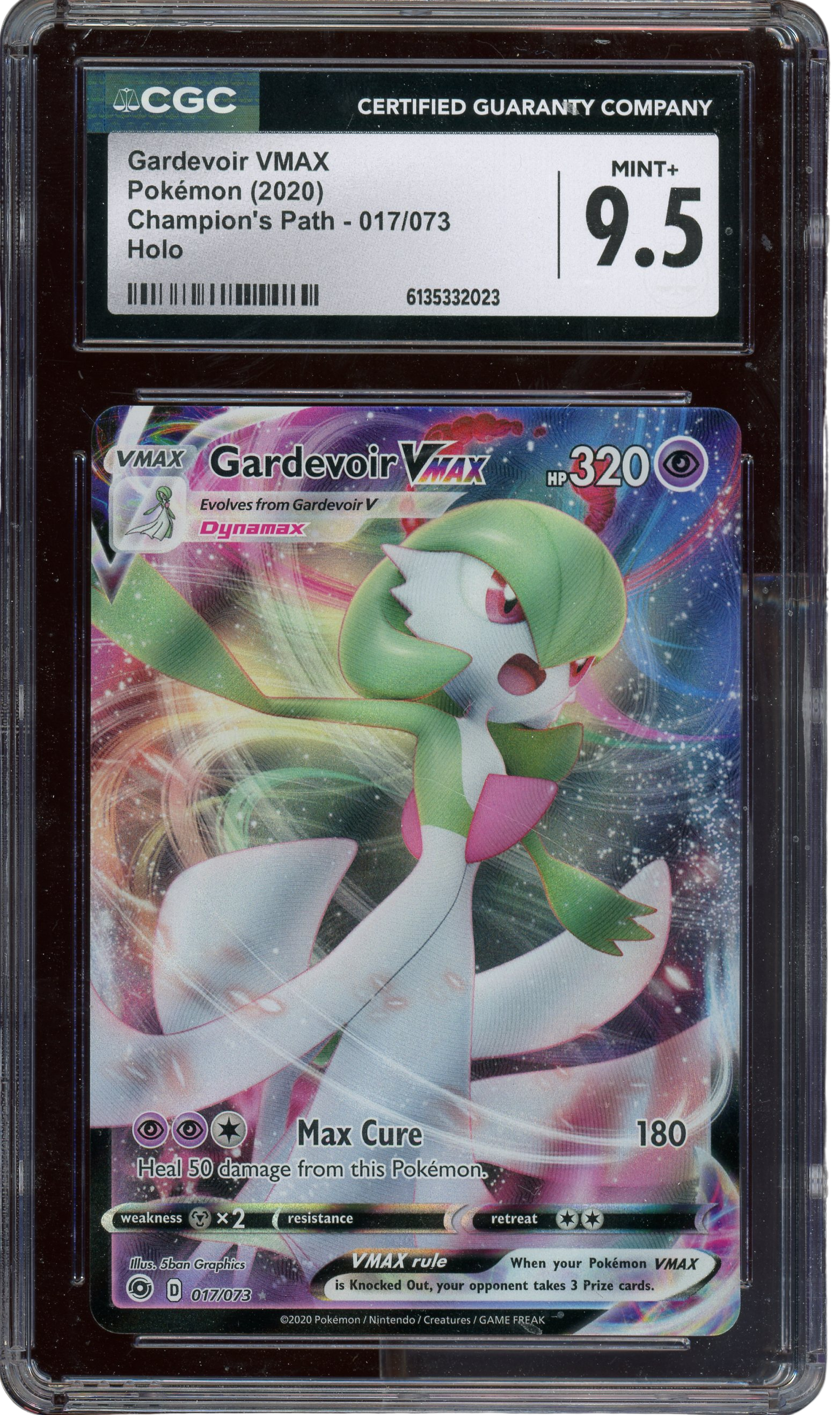CGC 9.5 GARDEVOIR VMAX CHAMPION'S PATH 