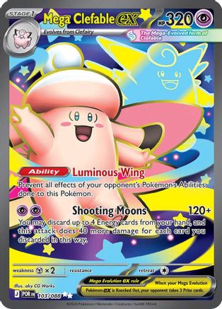 Mega Clefable ex (103/088) - ME03 Perfect Order Holofoil