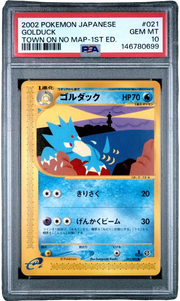 PSA 10 GOLDUCK 1ST ED TOWN ON NO MAP