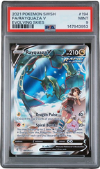 PSA 9 FA/RAYQUAZA V EVOLVING SKIES