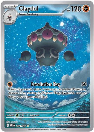 Claydol (92/086) - ME04 Chaos Rising Holofoil