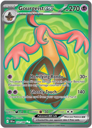 Gourgeist ex (102/086) - ME04 Chaos Rising Holofoil