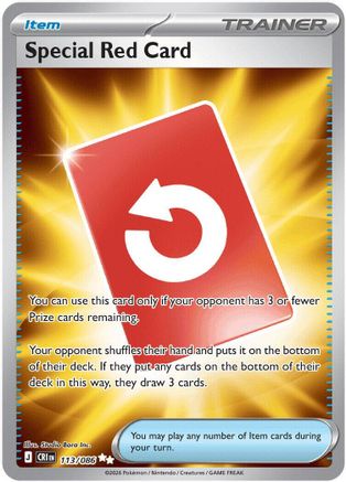 Special Red Card (113/086) - ME04 Chaos Rising Holofoil
