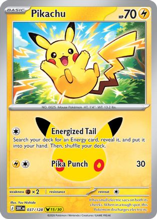 Pikachu (37/128) - ME 30th Celebration Holofoil