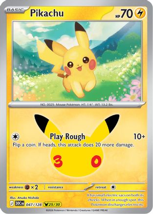 Pikachu (47/128) - ME 30th Celebration Holofoil