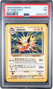 PSA 7 JOLTEON HOLO JUNGLE NO SYMBOL