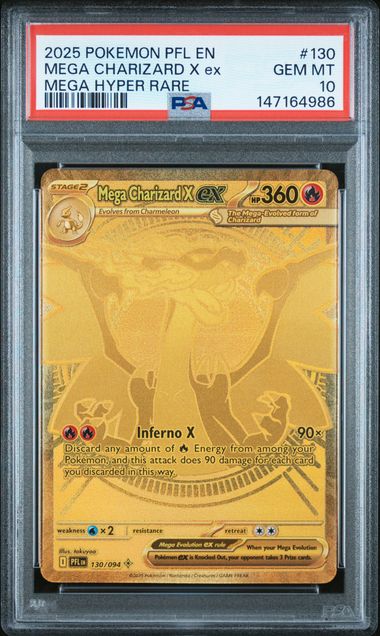 PSA 10 MEGA CHARIZARD x ex hr