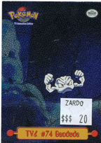 TOPPS TV6 #74 Geodude
