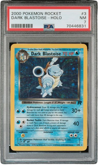 PSA 7 DARK BLASTOISE HOLO TEAM ROCKET