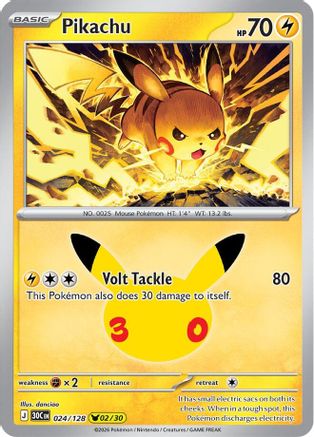 Pikachu (24/128) - ME 30th Celebration Holofoil