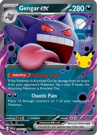 Gengar ex (90/128) - ME 30th Celebration Holofoil