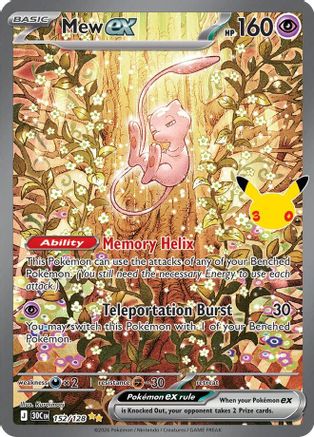Mew ex (152/128) - ME 30th Celebration Holofoil