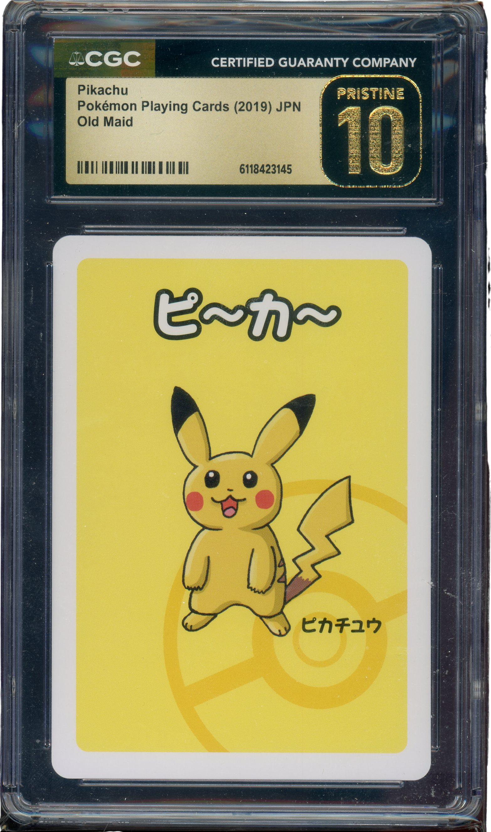 CGC PRISTINE 10 PIKACHU OLD MAID JAPANESE