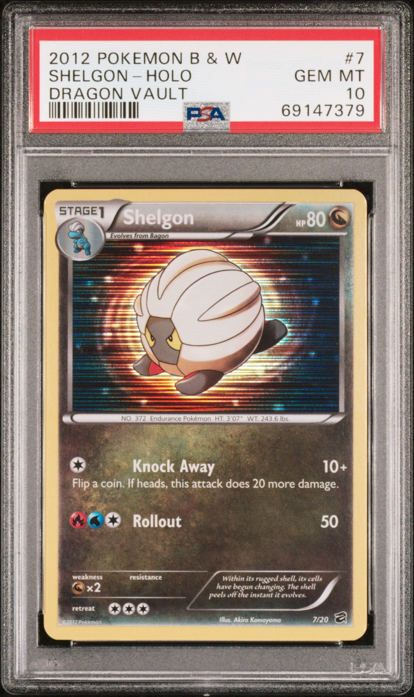 PSA 10 SHELGON-HOLO DRAGON VAULT