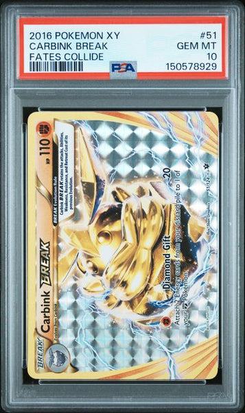 PSA 10 CARBINK BREAK FATES COLLIDE