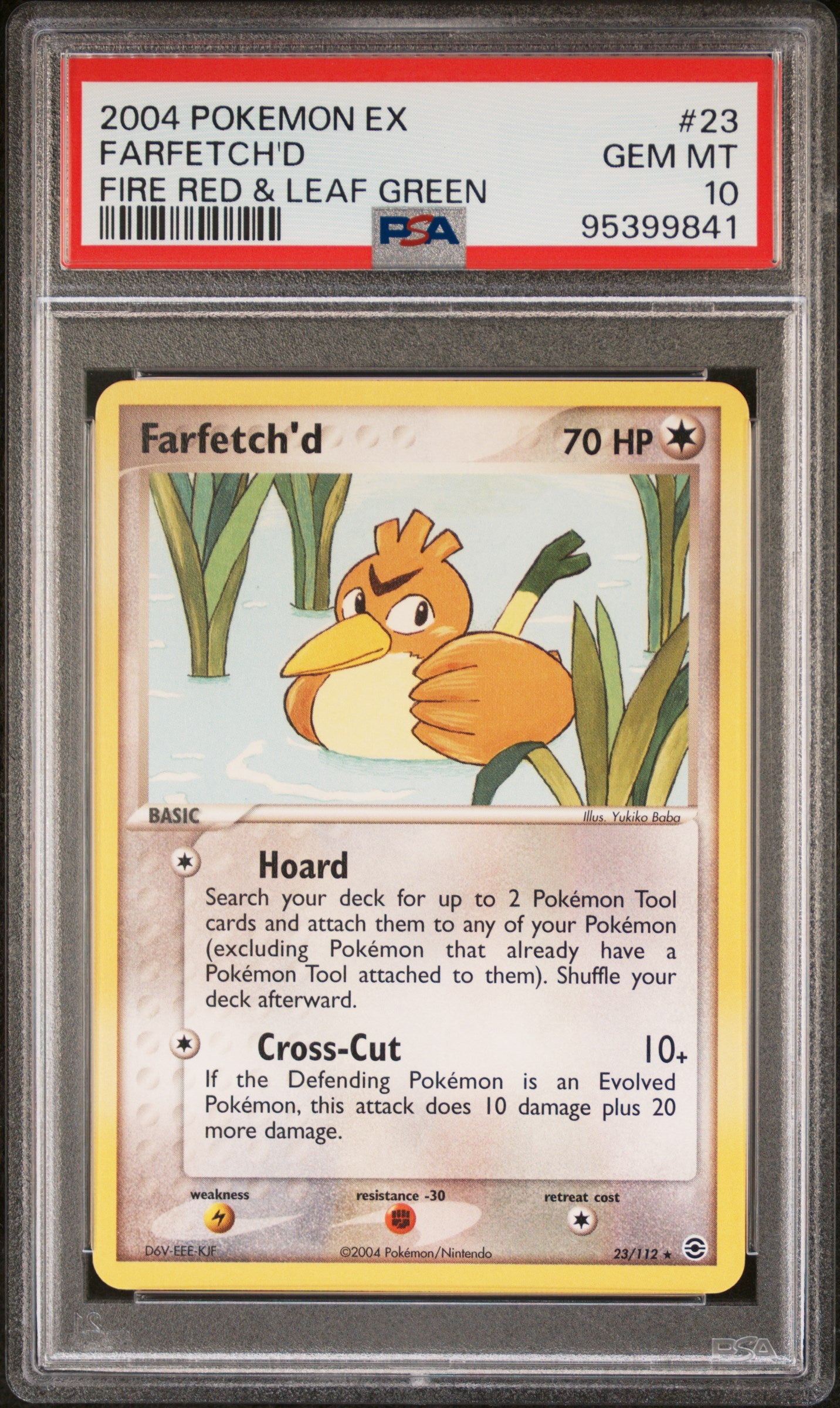 PSA 10 FARFETCH'D FIRE RED & LEAF GREEN