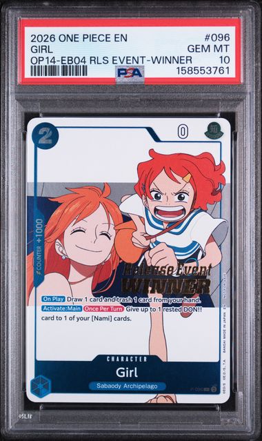PSA 10 GIRL OP14-EB04 RLS EVENT-WINNER