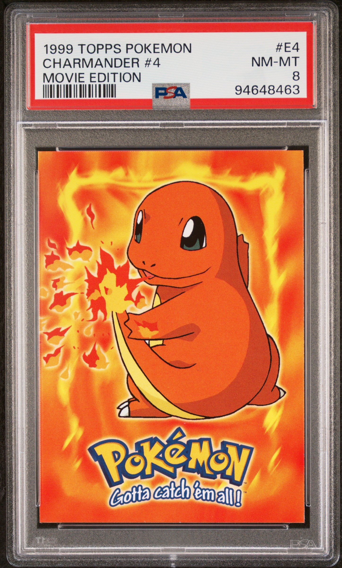 PSA 8 CHARMANDER #4 MOVIE EDITION