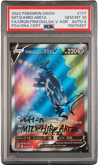 PSA Auto 9 Mitsuhiro Arita FA/Origin Form Dialga Astral Radiance