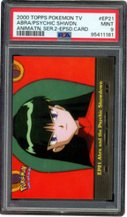 PSA 9 ABRA AND THE PSYCHIC SHOWDOWN 2000 TOPPS
