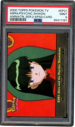 PSA 9 ABRA AND THE PSYCHIC SHOWDOWN 2000 TOPPS