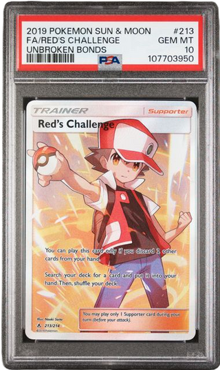 PSA 10 FA/RED'S CHALLENGE UNBROKEN BONDS