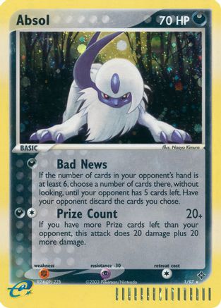 Absol (1/97) - Dragon Reverse Holofoil