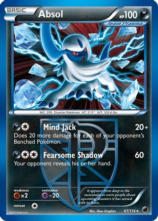 Absol (Team Plasma) (67/116) - Plasma Freeze Holofoil