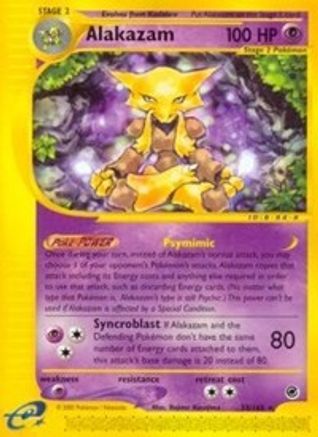 Alakazam (33/165) - Expedition Reverse Holofoil