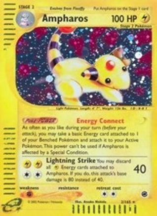 Ampharos (2/165) - Expedition Holofoil