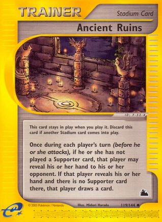 Ancient Ruins (119/144) - Skyridge Reverse Holofoil