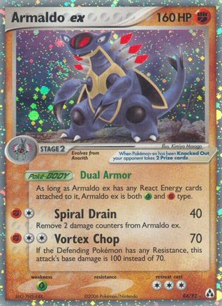 Armaldo ex (84/92) - Legend Maker Holofoil