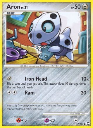 Aron (57/111) - Rising Rivals Reverse Holofoil