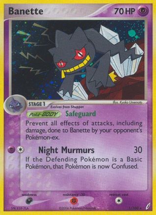 Banette (1/100) - Crystal Guardians Holofoil