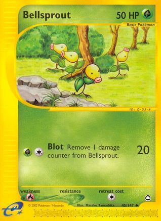 Bellsprout (45/147) - Aquapolis Reverse Holofoil