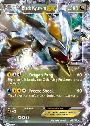 Black Kyurem EX (100/113) - Legendary Treasures Holofoil