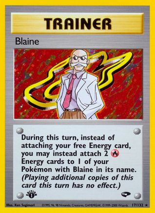 Blaine (17/132) - Gym Challenge 1st Edition Holofoil