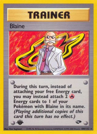 Blaine (100/132) - Gym Challenge 1st Edition