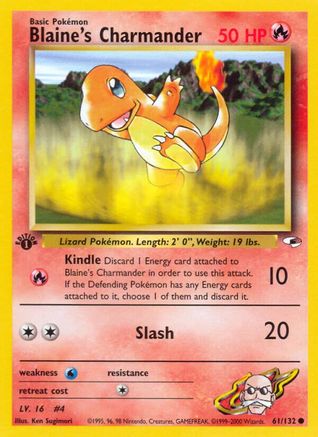 Blaine's Charmander (61/132) - Gym Heroes Unlimited