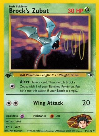 Brock's Zubat (24/132) - Gym Heroes Unlimited