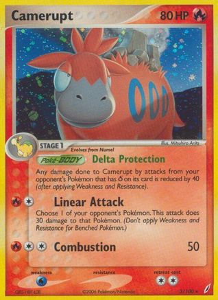 Camerupt (3/100) - Crystal Guardians Reverse Holofoil