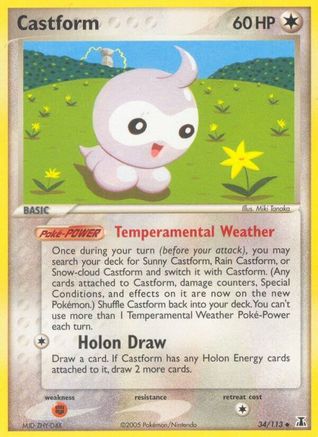 Castform (34/113) - Delta Species Reverse Holofoil