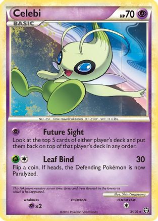 Celebi (3/102) - Triumphant Reverse Holofoil
