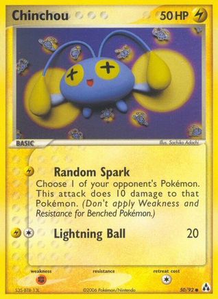 Chinchou (50/92) - Legend Maker Reverse Holofoil