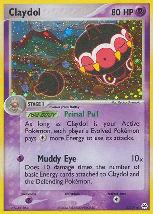 Claydol (2/101) - Hidden Legends Holofoil