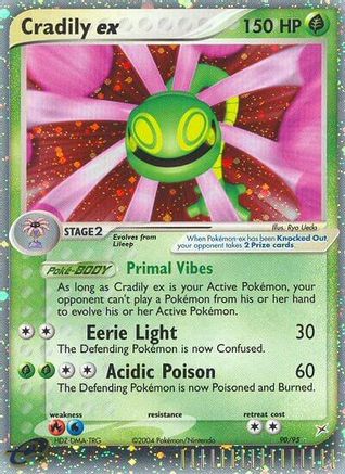 Cradily ex (90/95) - Team Magma vs Team Aqua Holofoil