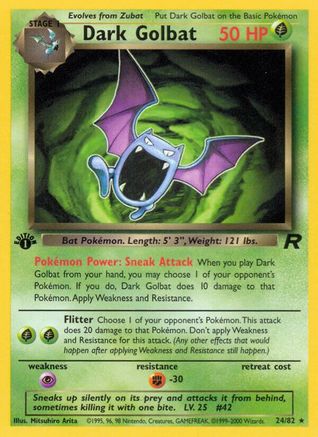 Dark Golbat (24/82) - Team Rocket 1st Edition
